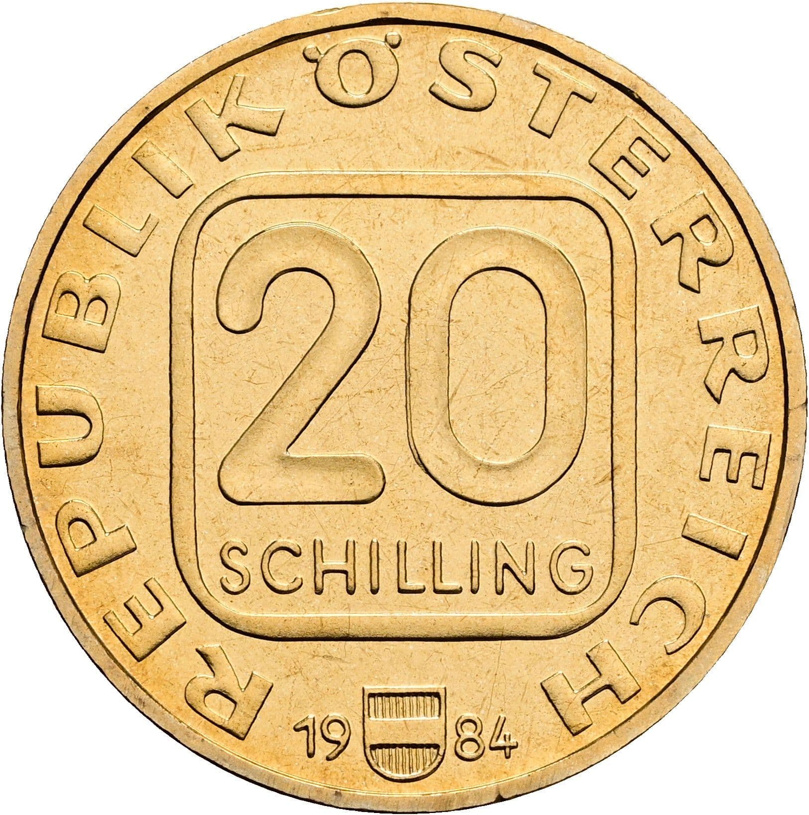 20 Schilling 1984 – Vorderseite