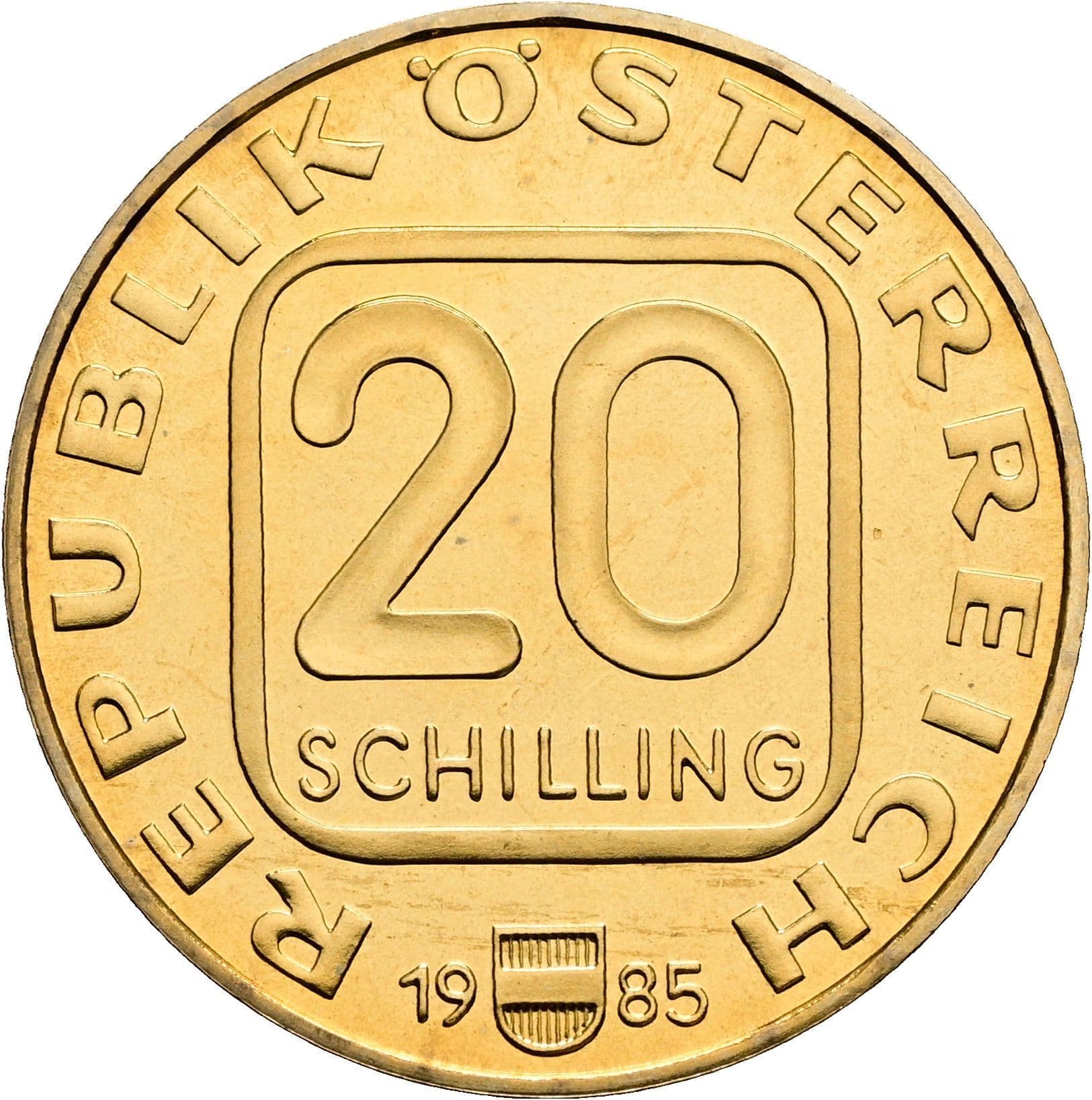 20 Schilling 1985 – Vorderseite