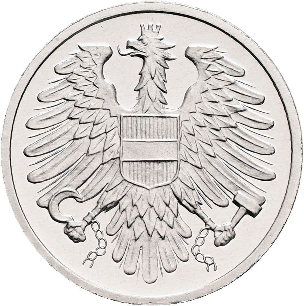2 Groschen 1991 – Rückseite