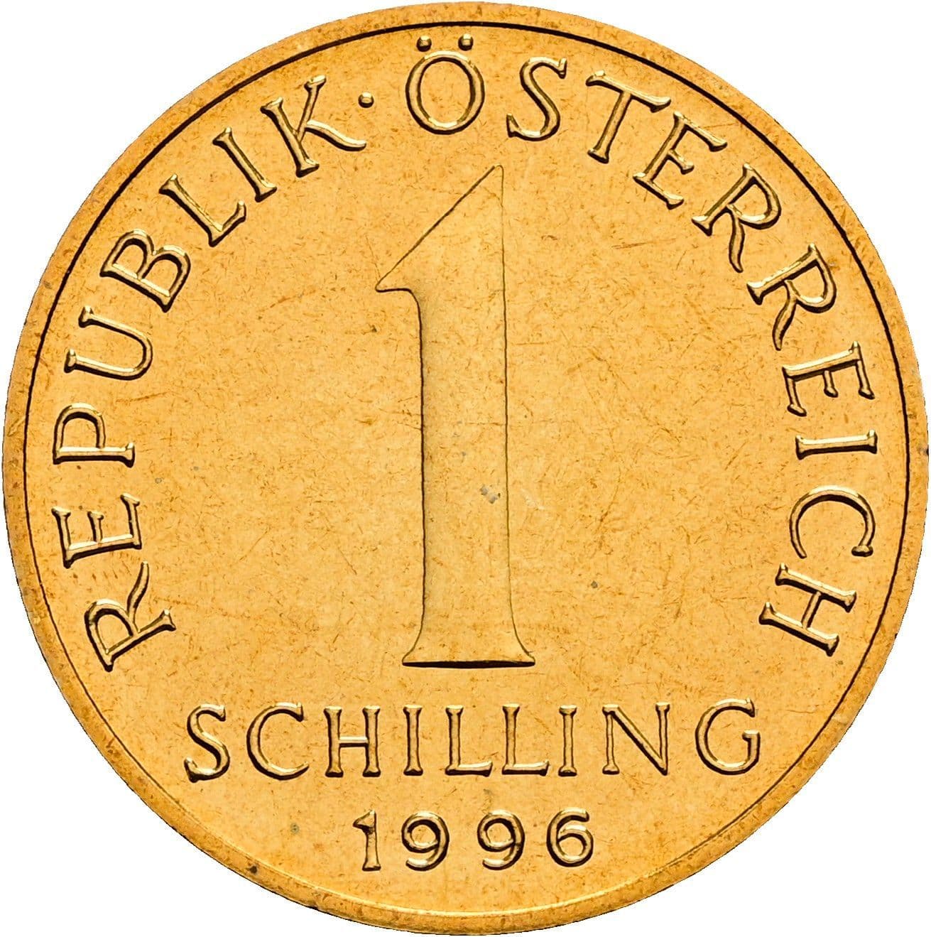 1 Schilling 1996 – Vorderseite