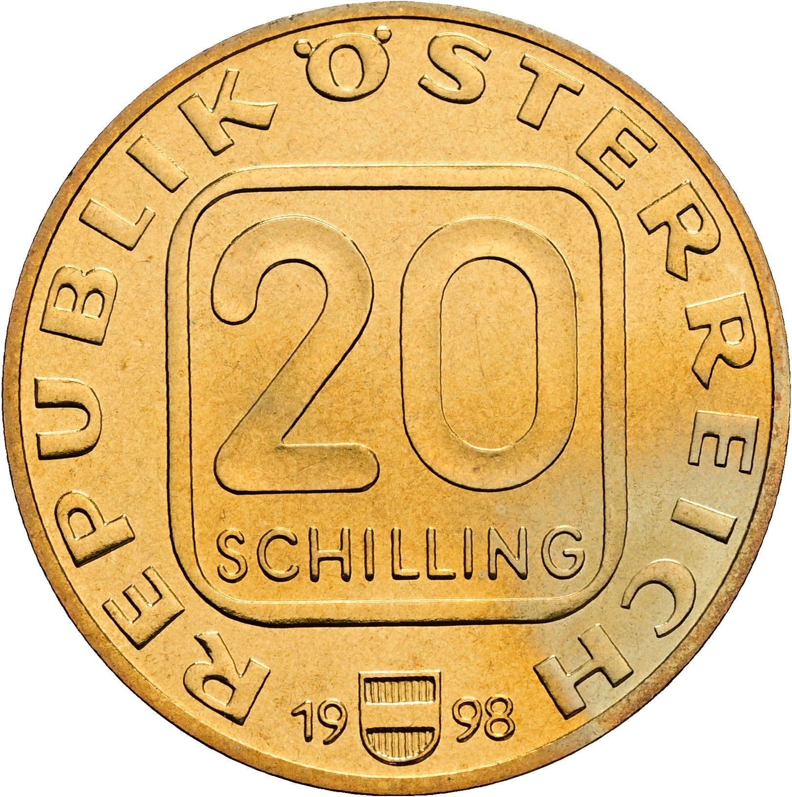 20 Schilling 1998 – Vorderseite