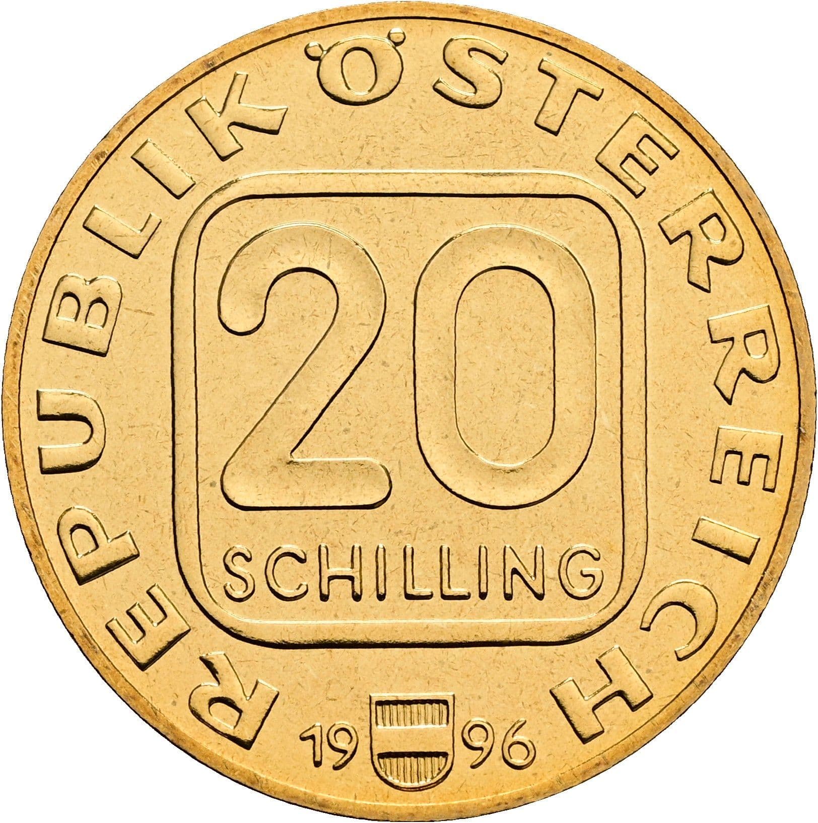 20 Schilling 1996 – Vorderseite