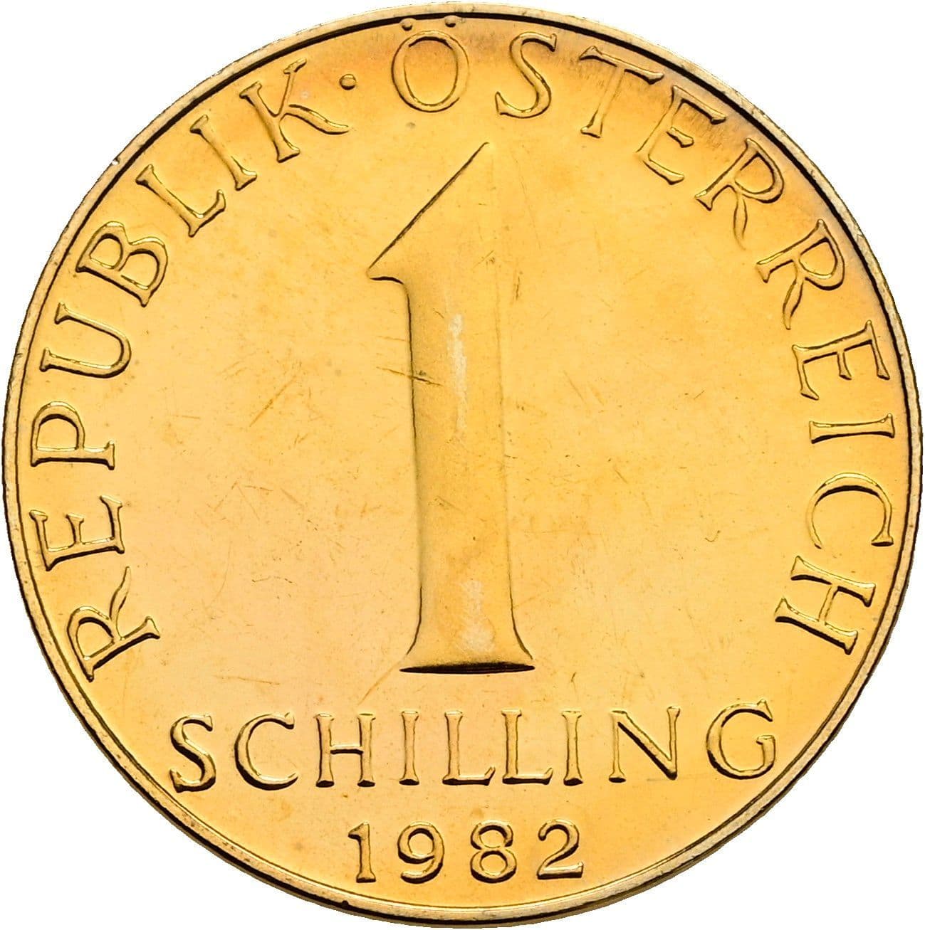 1 Schilling 1982 – Vorderseite