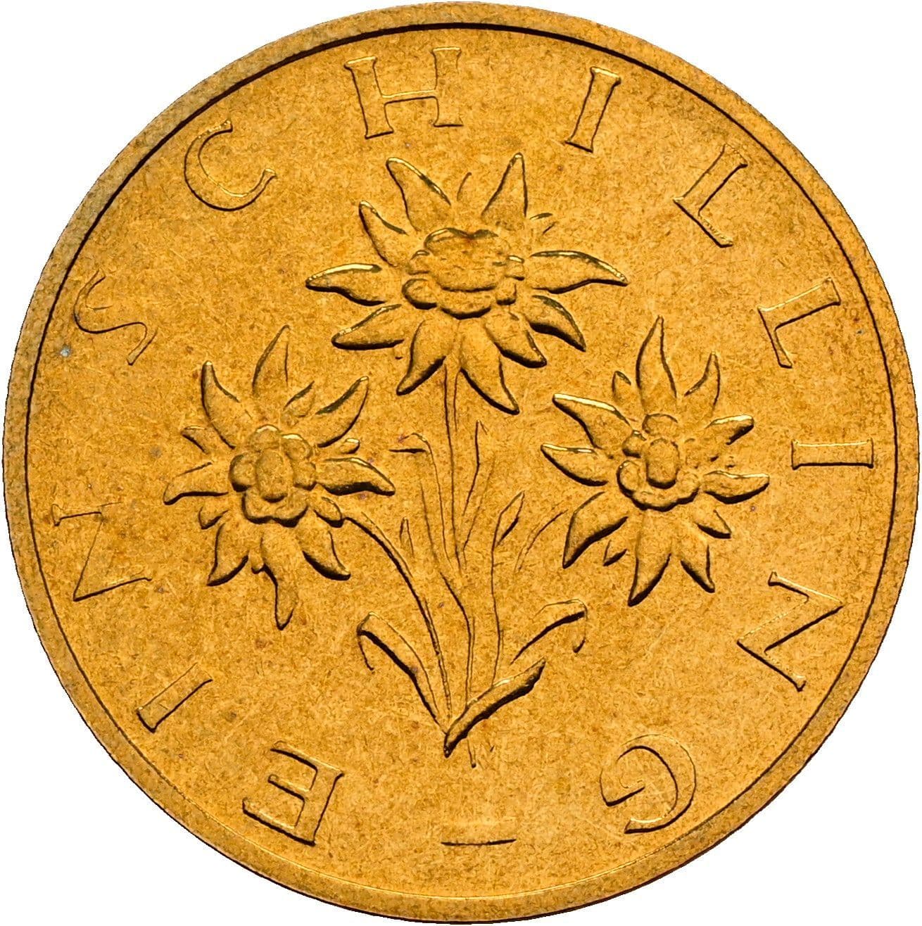 1 Schilling 1989 – Rückseite