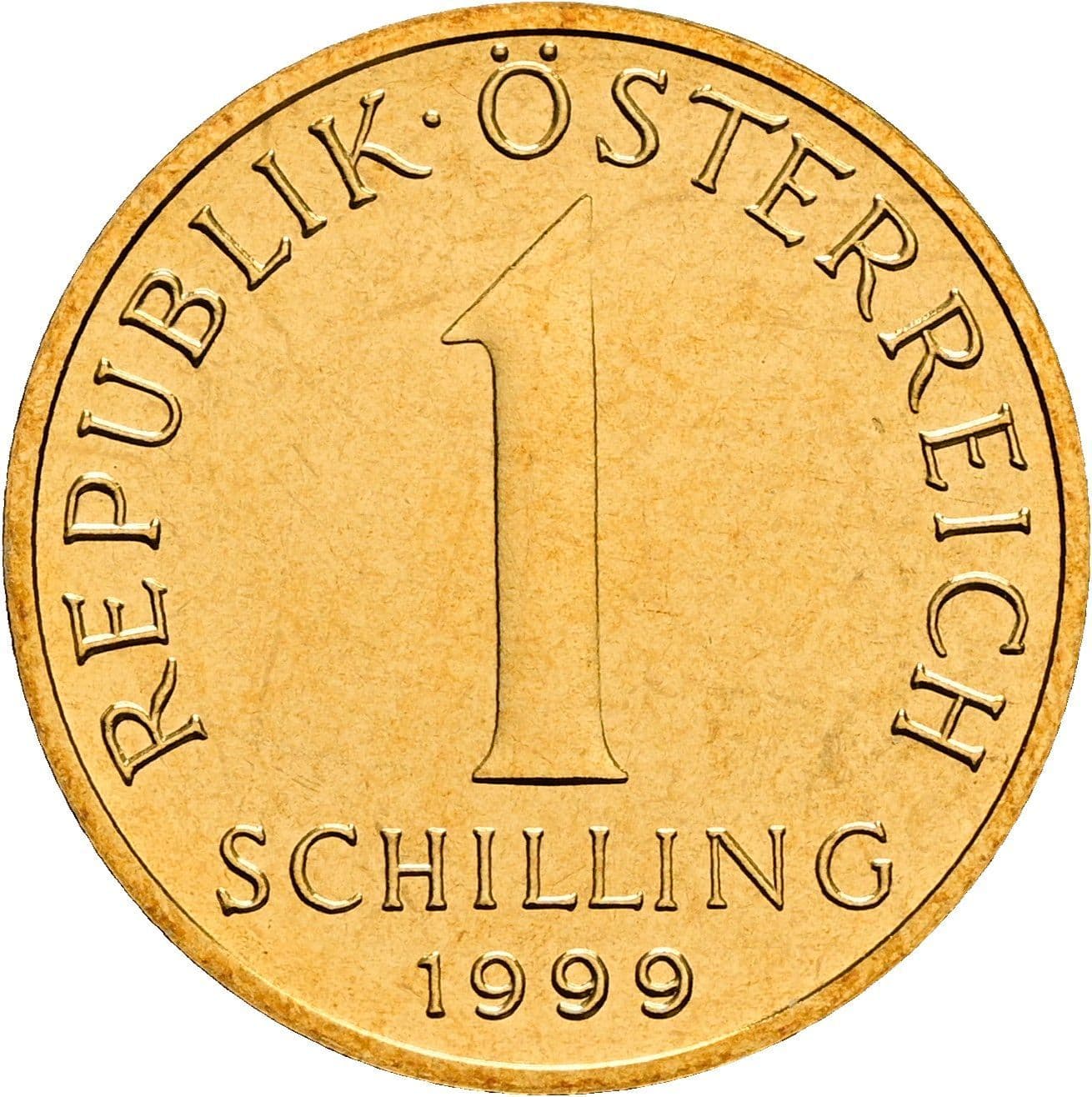 1 Schilling 1999 – Vorderseite