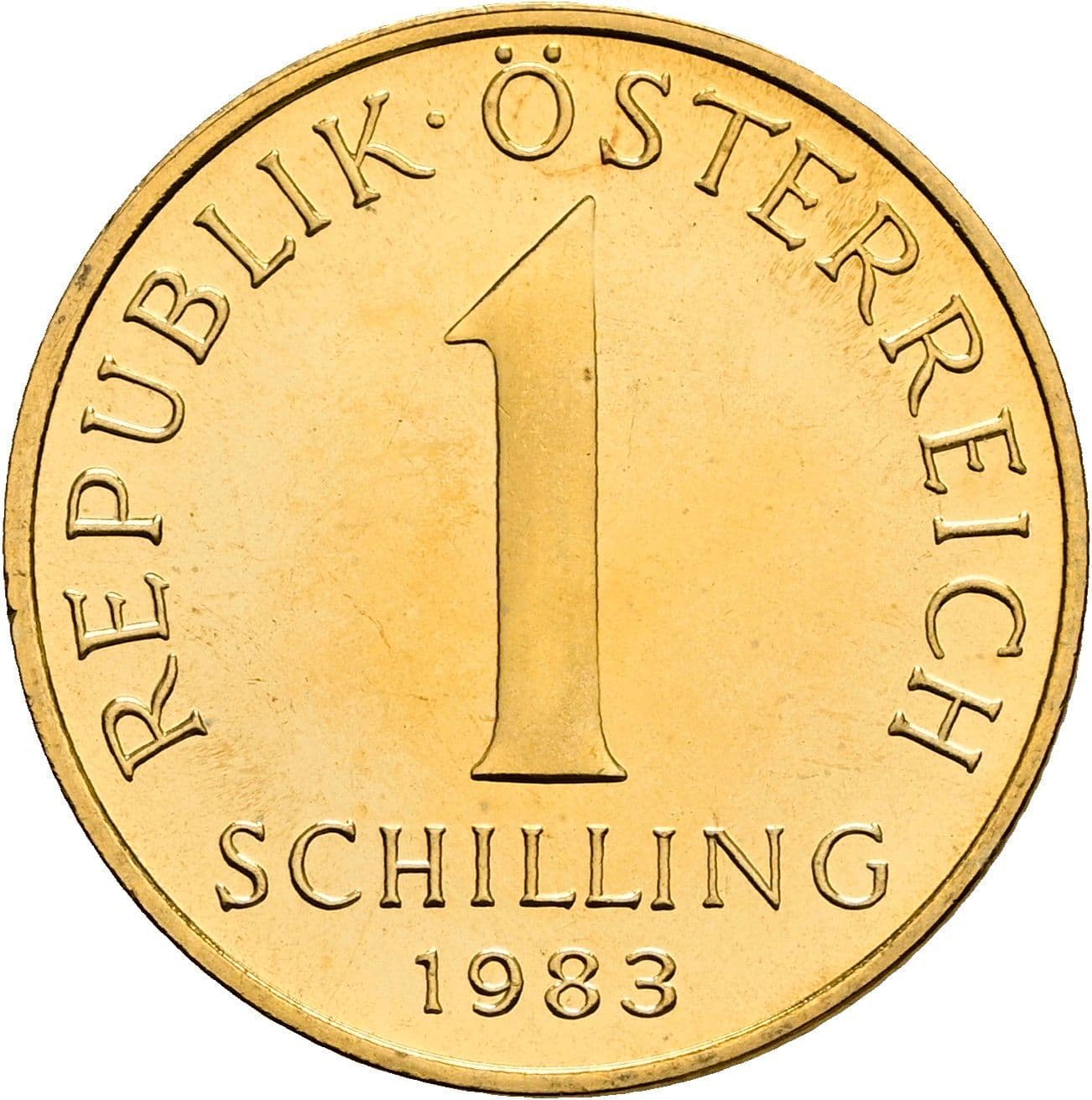1 Schilling 1983 – Vorderseite