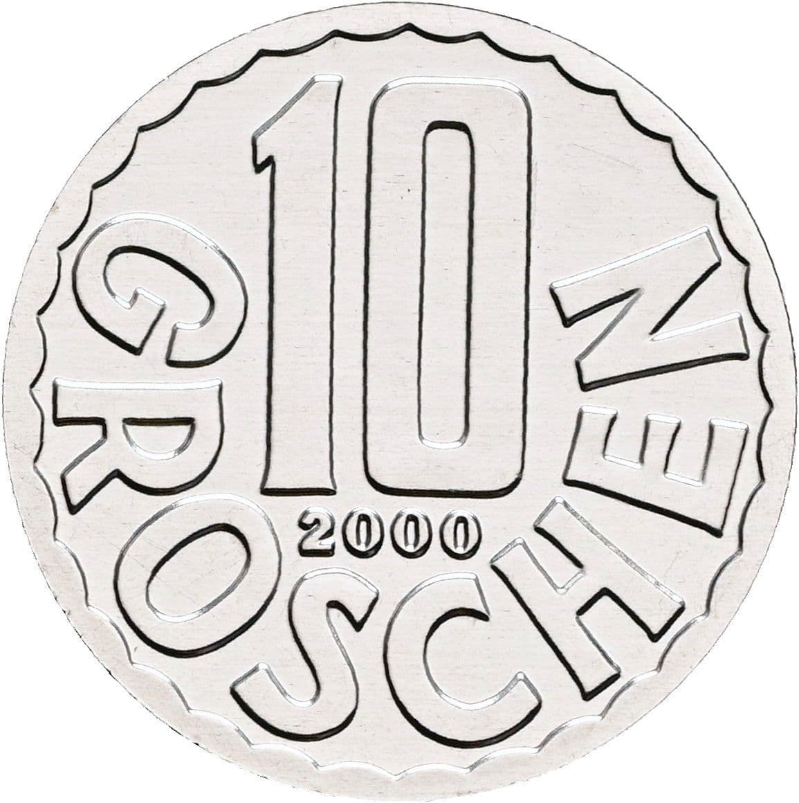 10 Groschen 2000 – Vorderseite