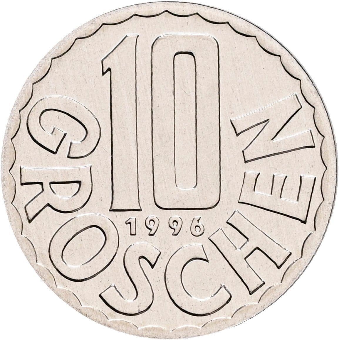 10 Groschen 1996 – Vorderseite