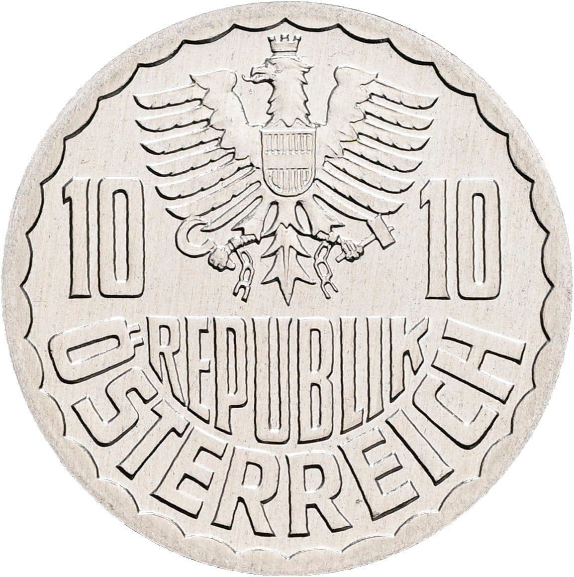 10 Groschen 1996 – Rückseite