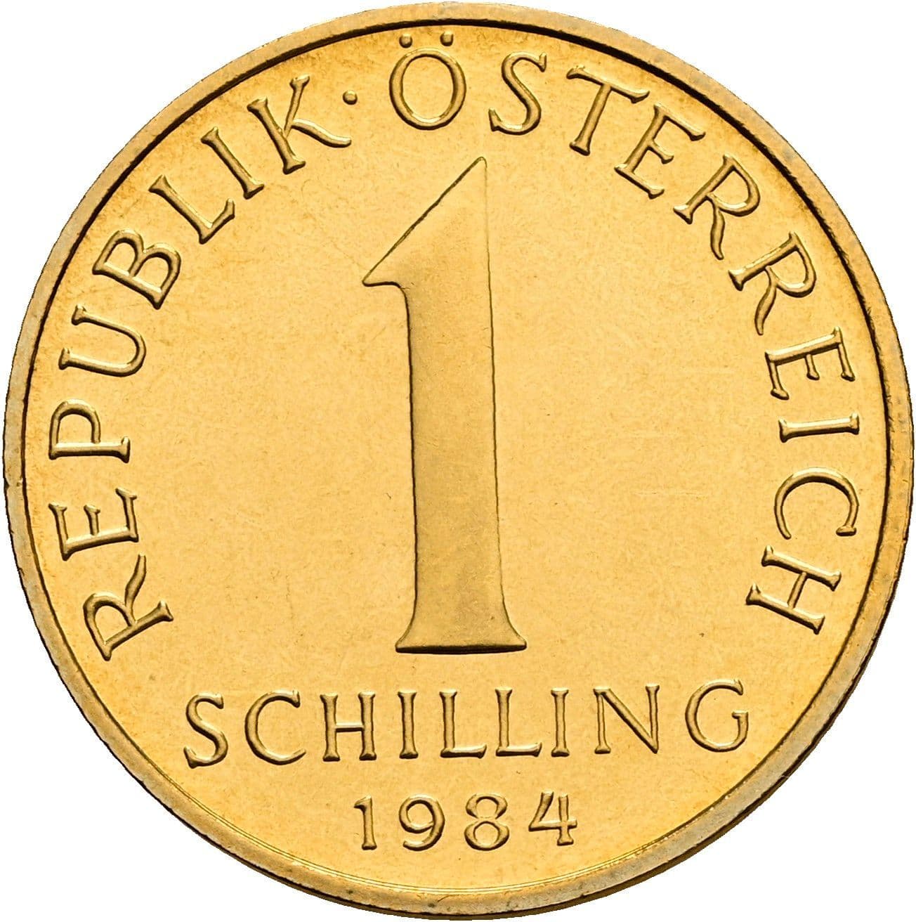 1 Schilling 1984 – Vorderseite