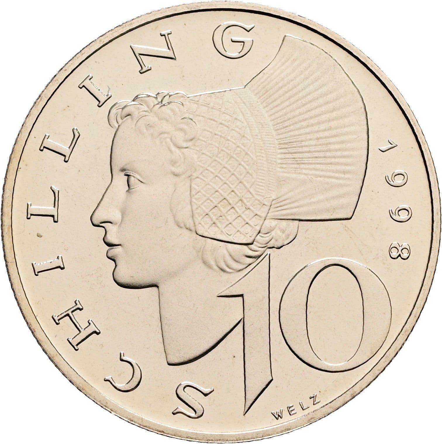 10 Schilling 1998 – Vorderseite
