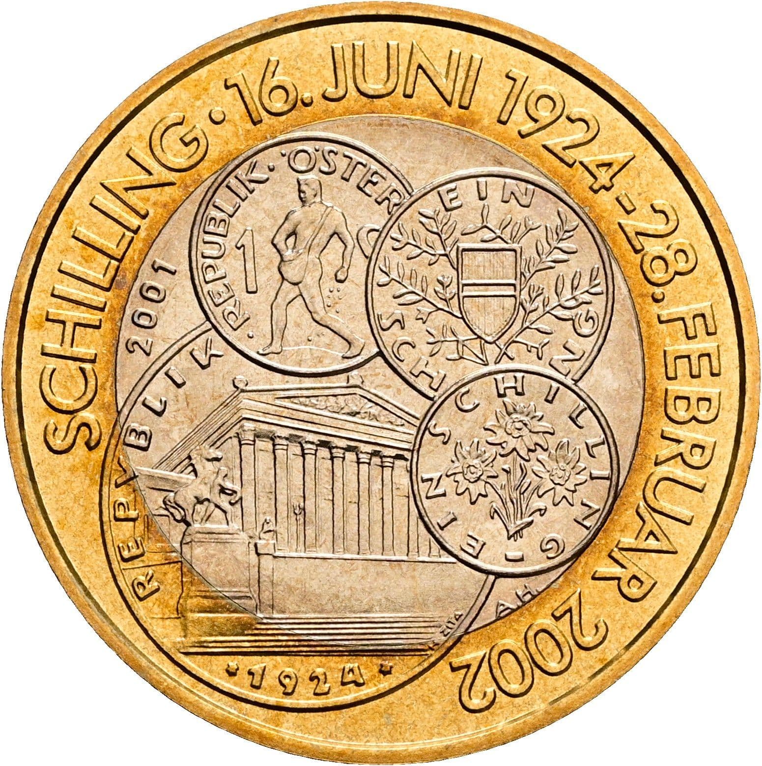 50 Schilling 2001 – Rückseite