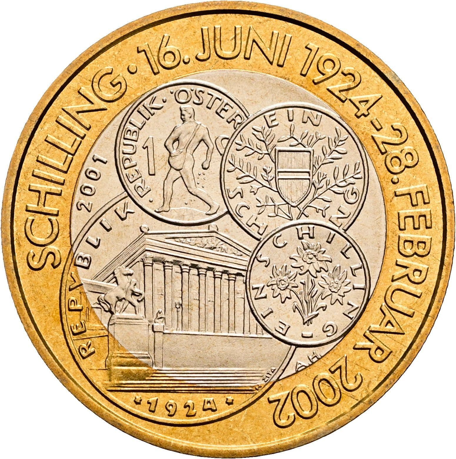 50 Schilling 2001 – Rückseite