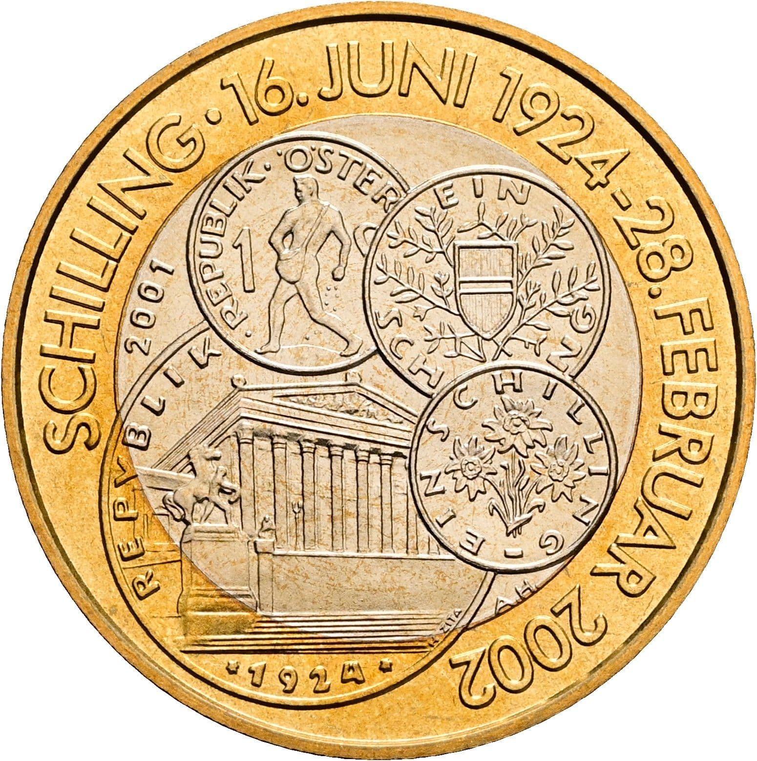 50 Schilling 2001 – Rückseite
