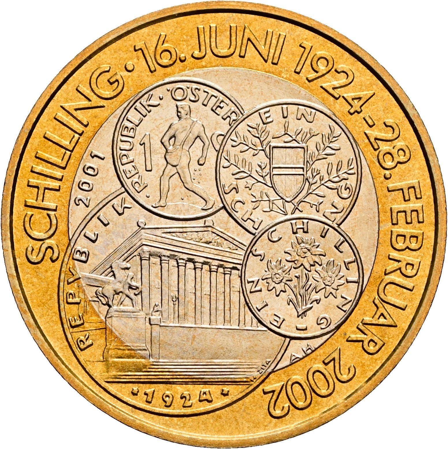 50 Schilling 2001 – Rückseite