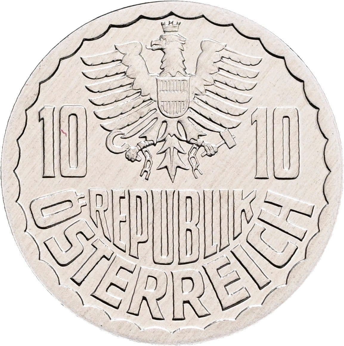 10 Groschen 1991 – Rückseite