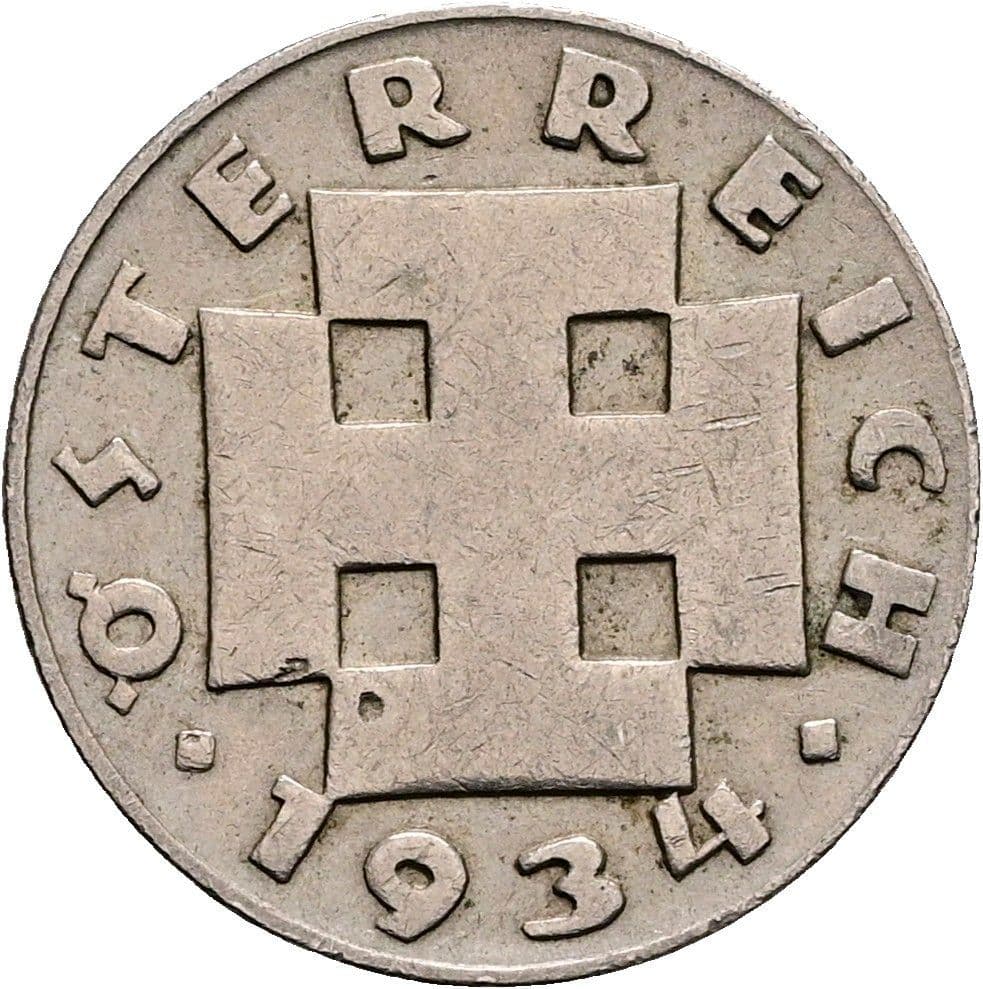 5 Groschen 1934 – Rückseite