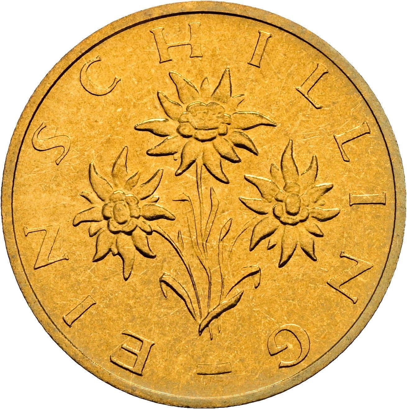 1 Schilling 1990 – Rückseite