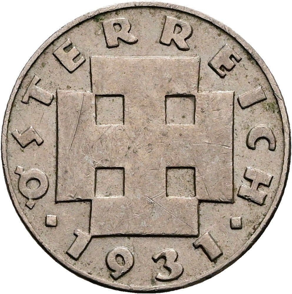 5 Groschen 1931 – Rückseite