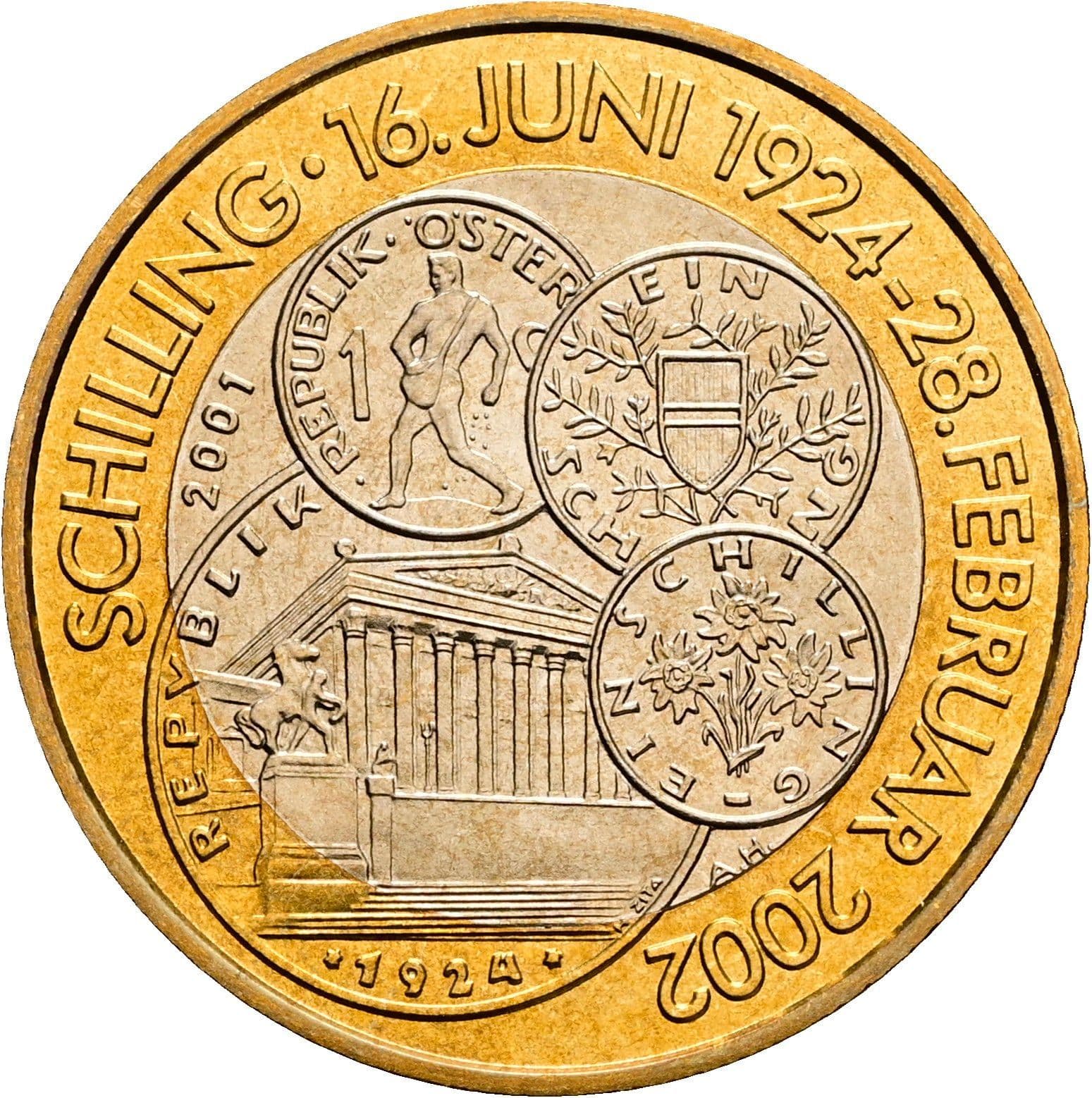 50 Schilling 2001 – Rückseite