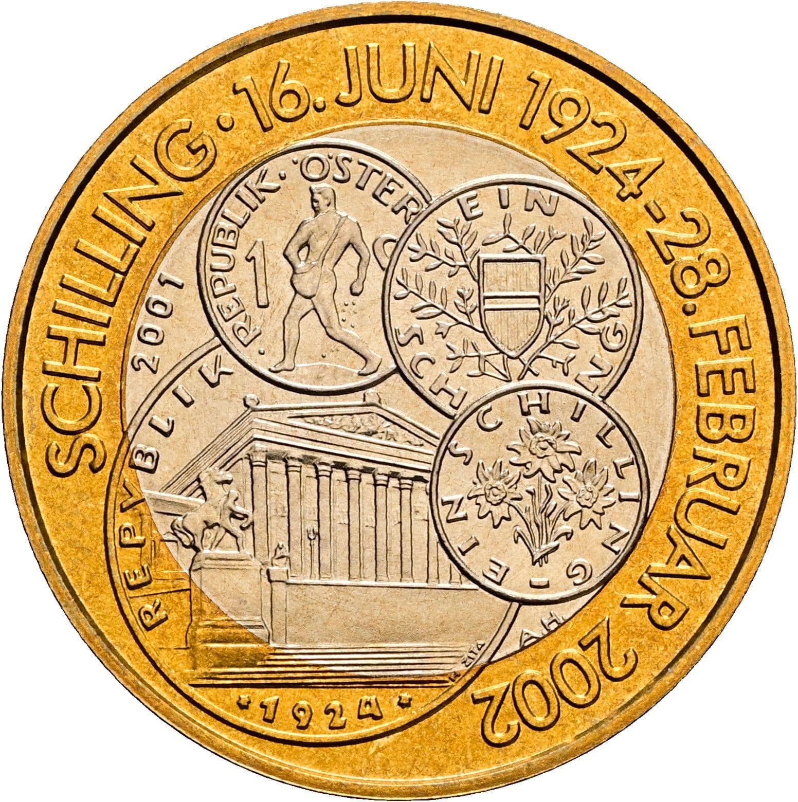 50 Schilling 2001 – Rückseite