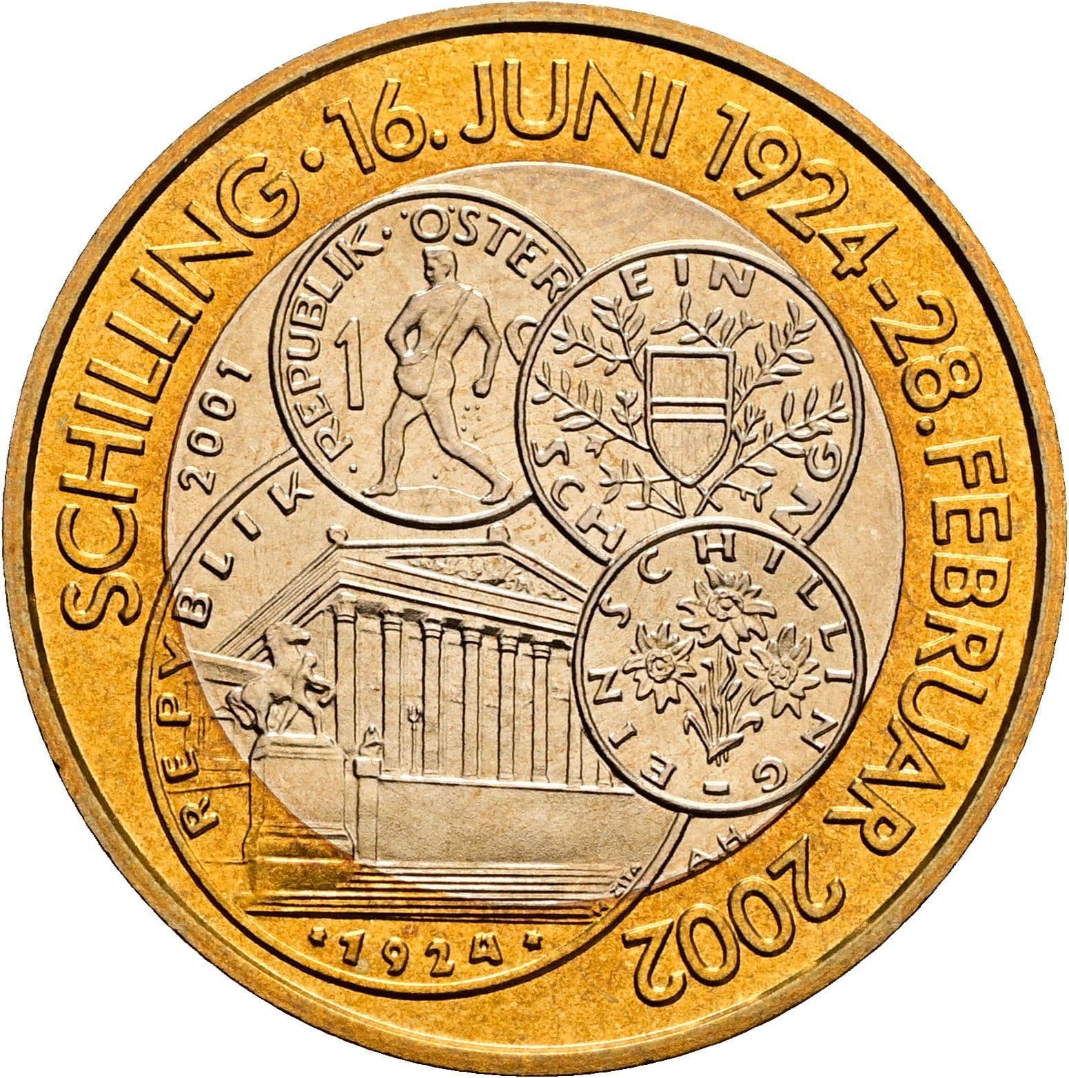 50 Schilling 2001 – Rückseite
