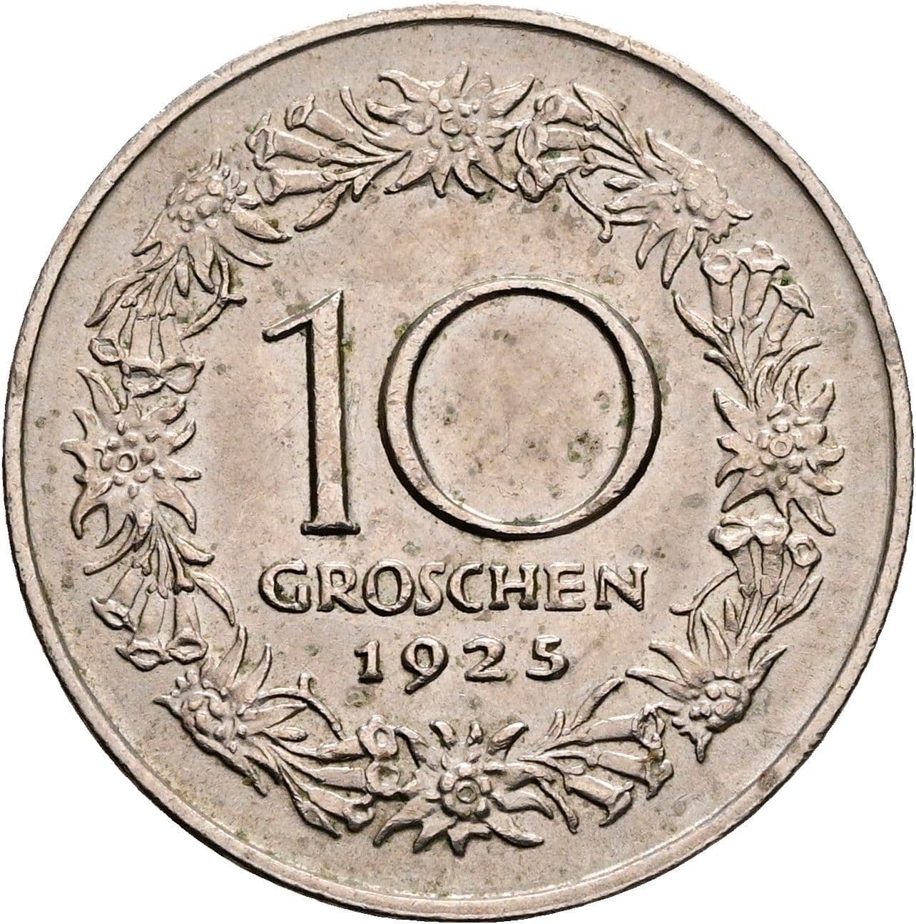 10 Groschen 1925 – Rückseite