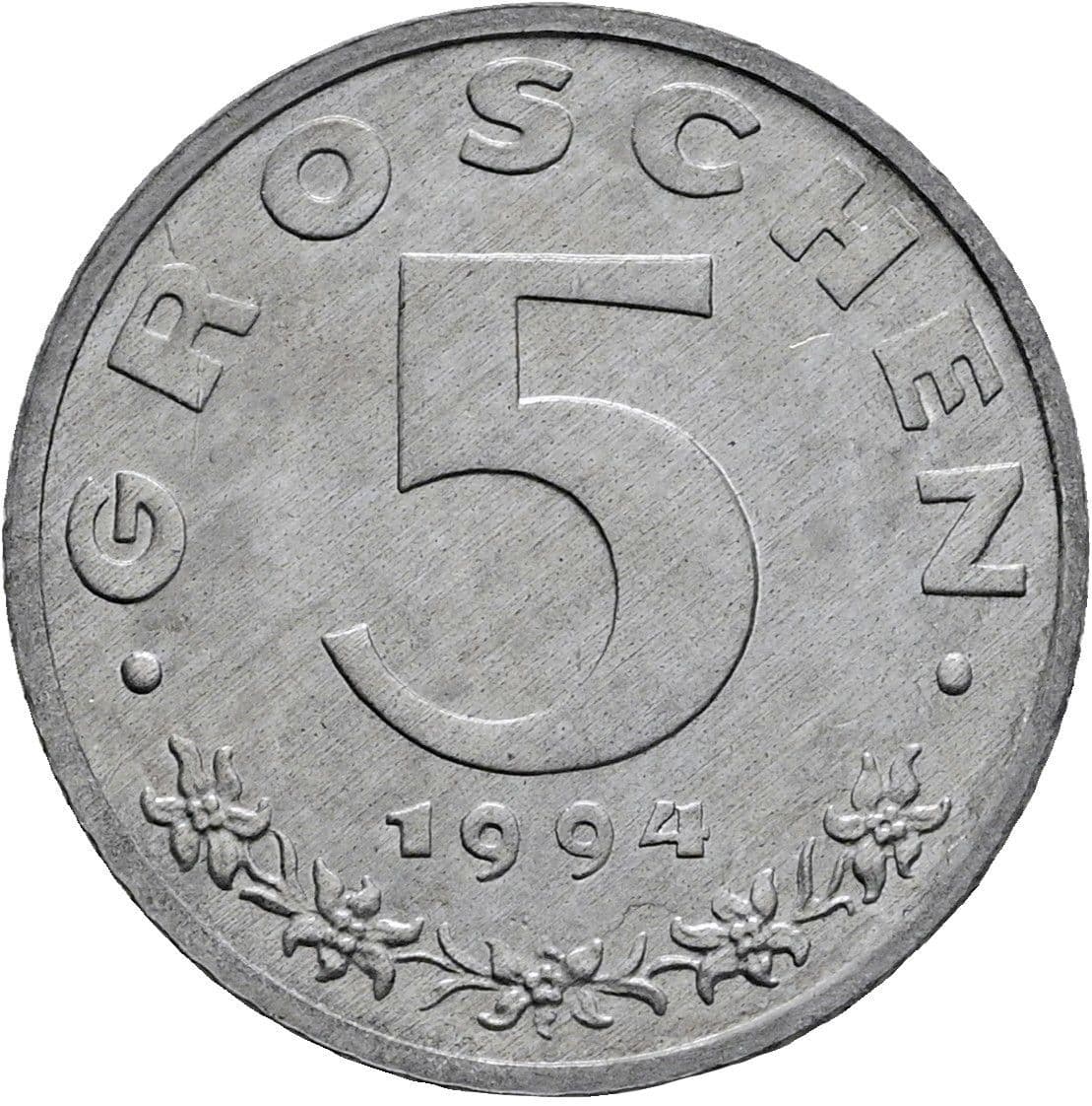 5 Groschen 1994 – Vorderseite