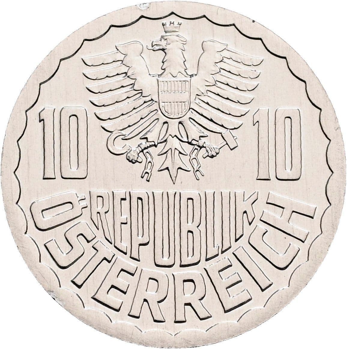 10 Groschen 1990 – Rückseite