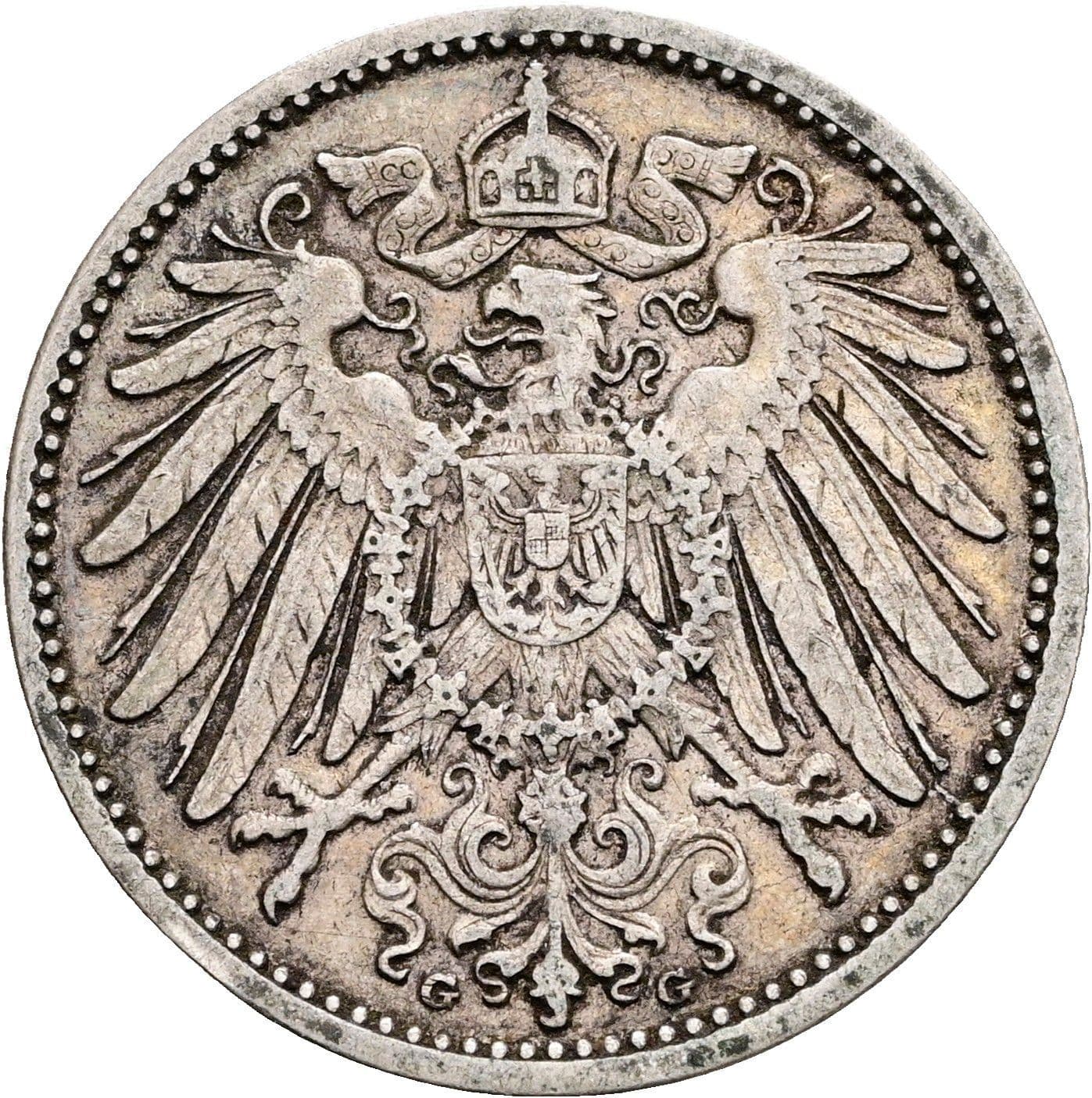 1 Mark 1905 G – Rückseite