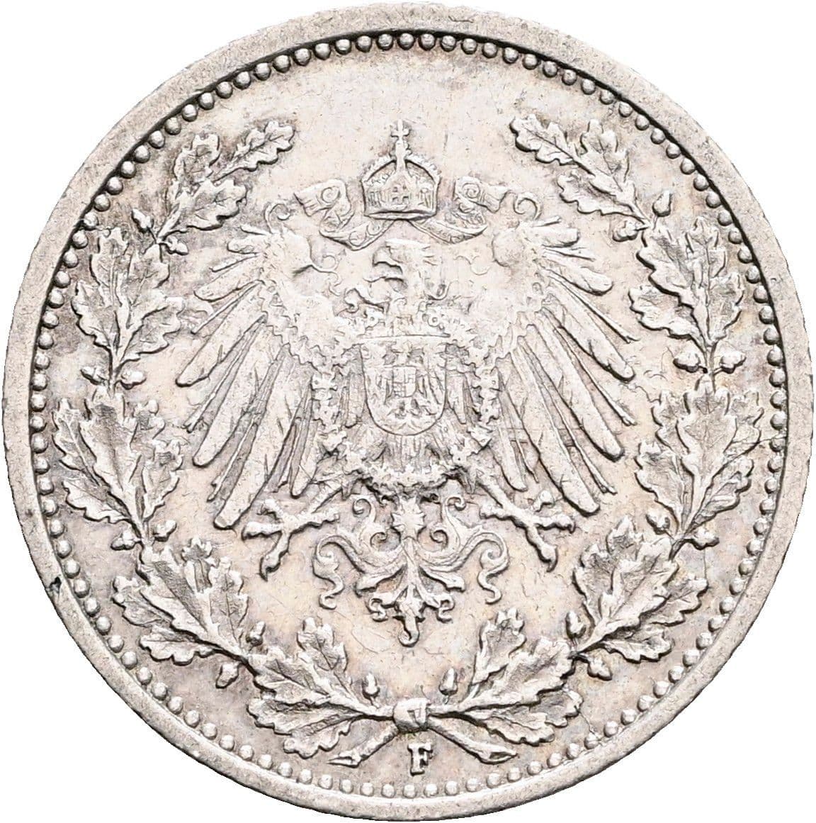 1/2 Mark 1906 F – Rückseite