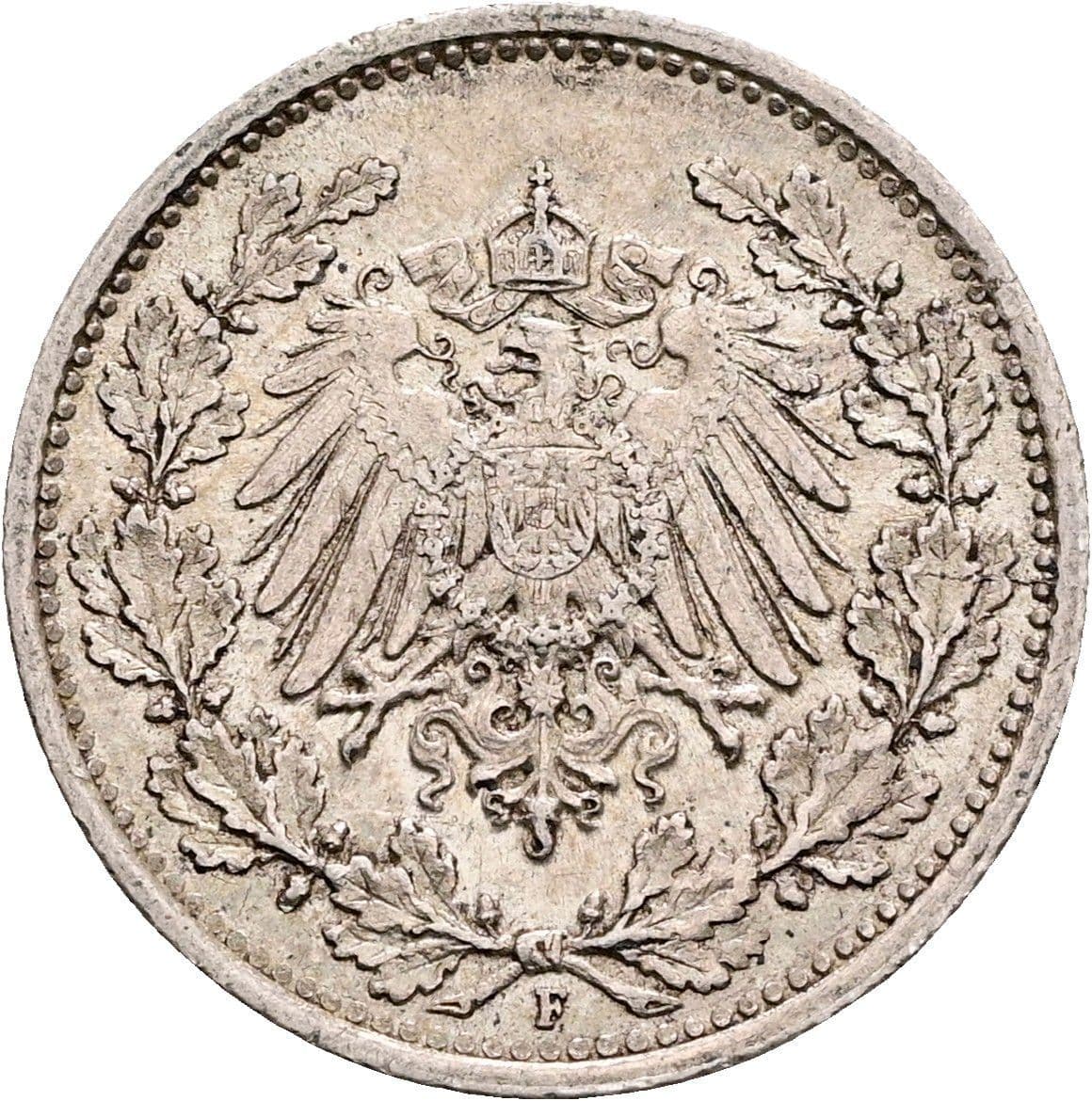 1/2 Mark 1915 F – Rückseite