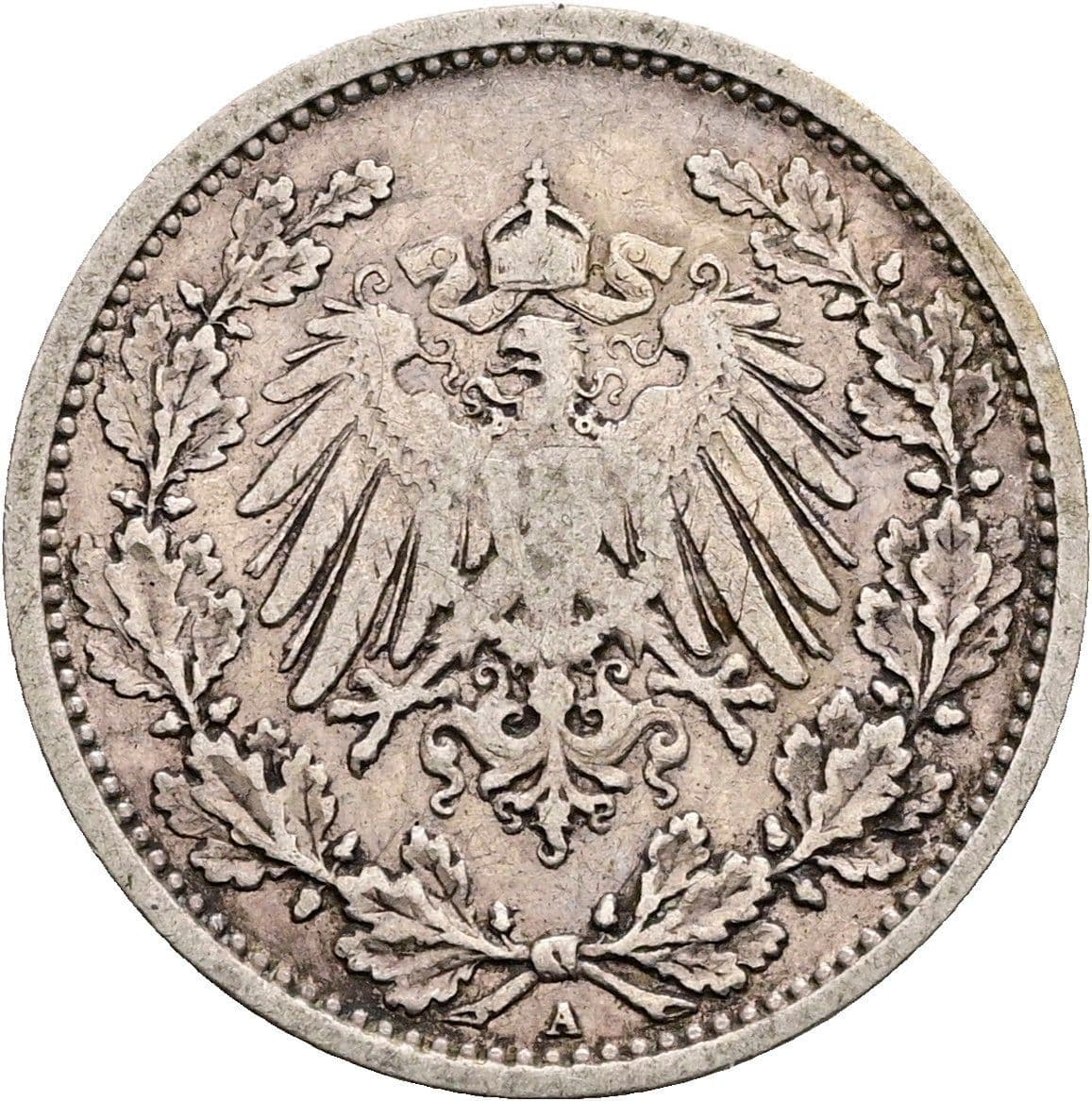 1/2 Mark 1905 A – Rückseite
