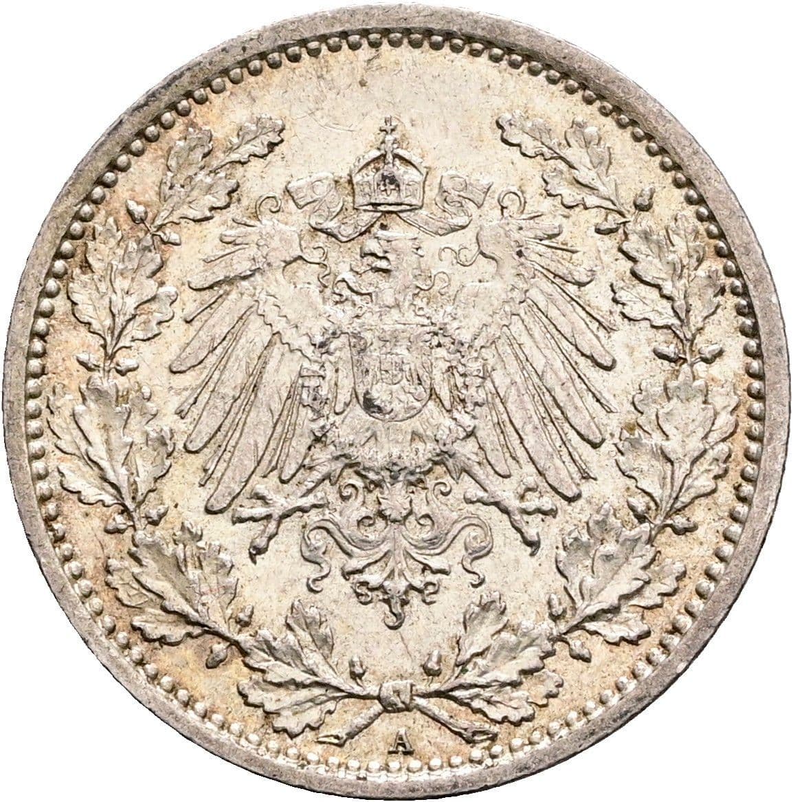 1/2 Mark 1916 A – Rückseite