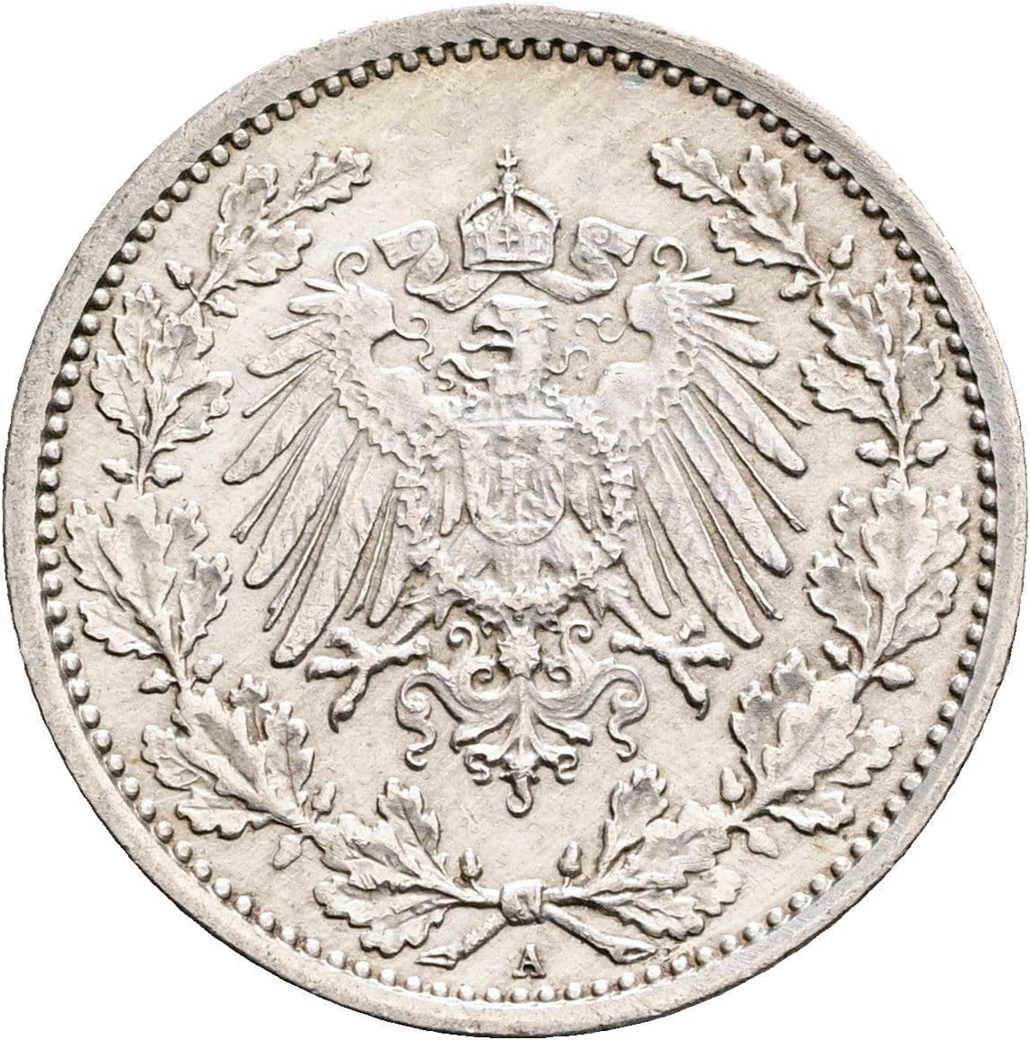 1/2 Mark 1917 A – Rückseite