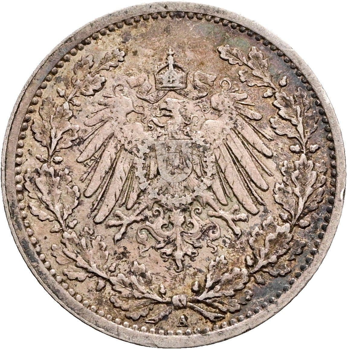 1/2 Mark 1913 A – Rückseite