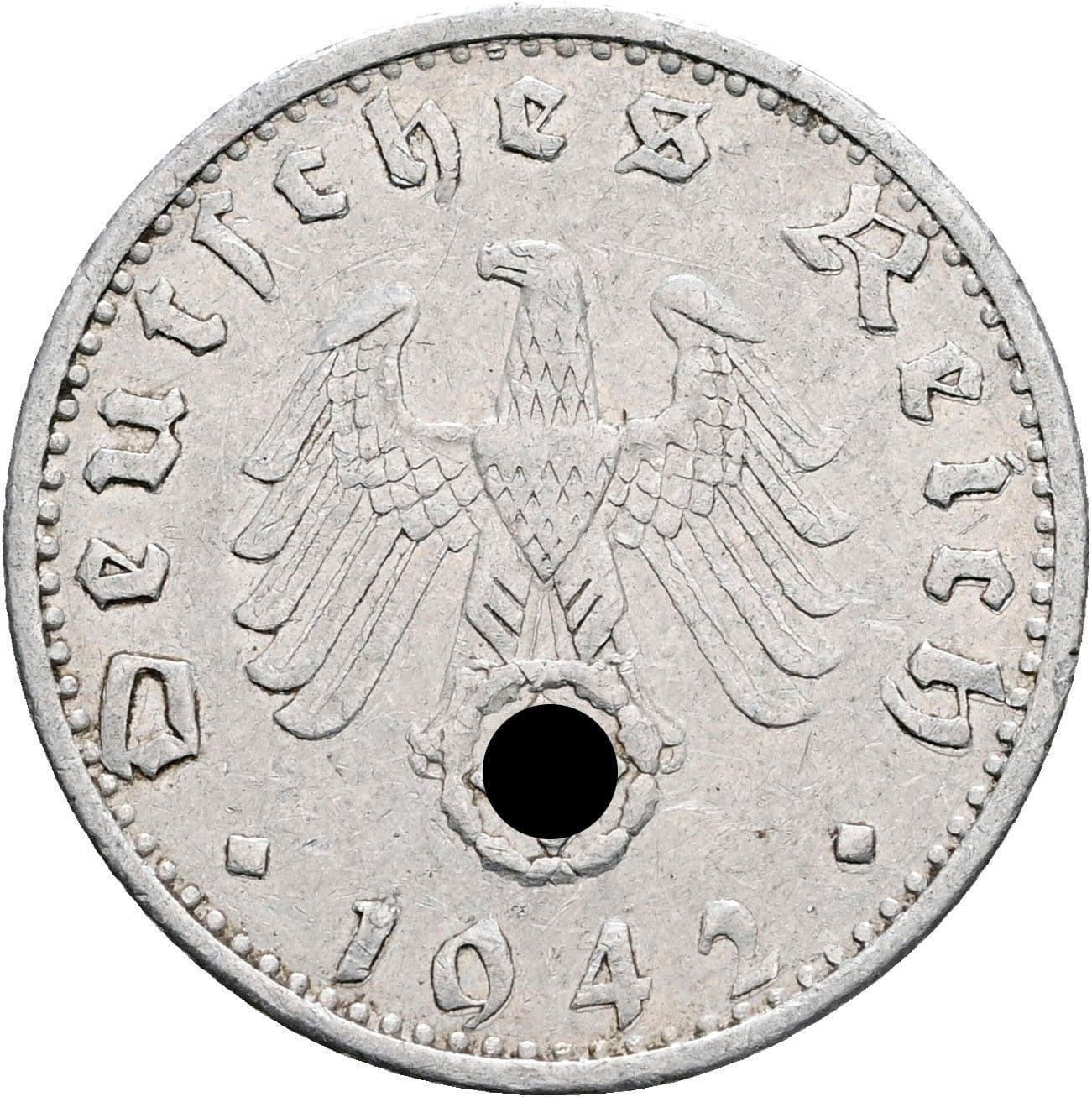 50 Reichspfennig 1942 F – Rückseite