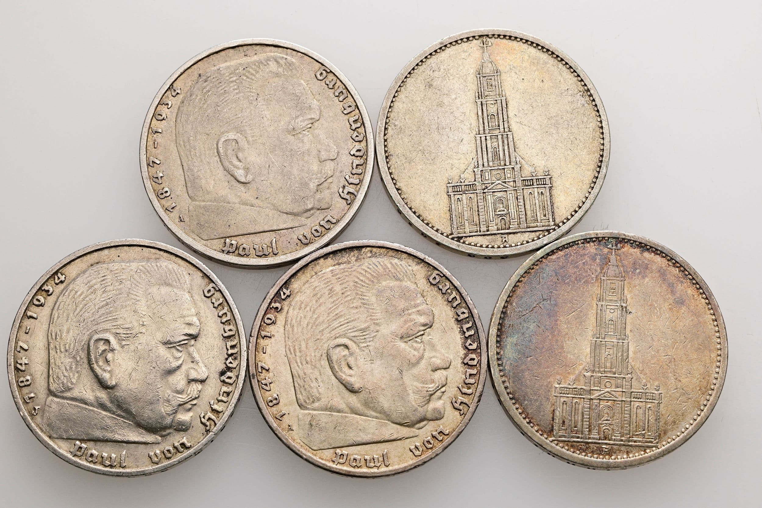 Lot 5 Stück 5 Reichsmark