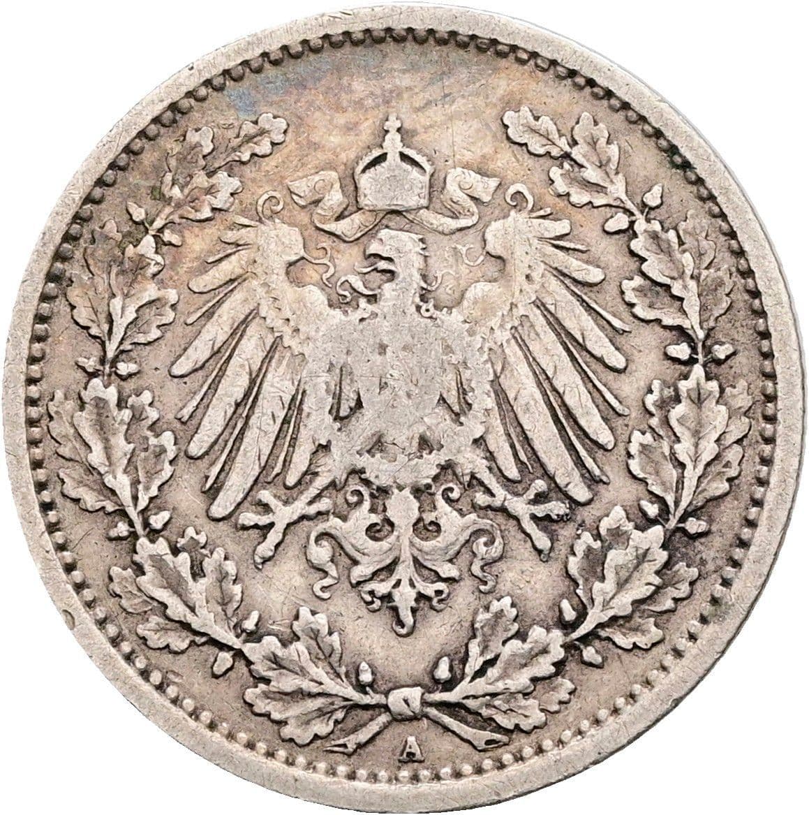 1/2 Mark 1905 A – Rückseite