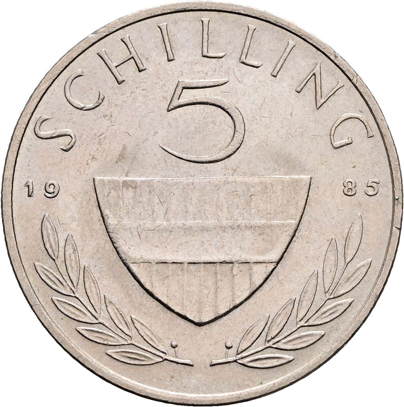 5 Schilling 1985 – Vorderseite
