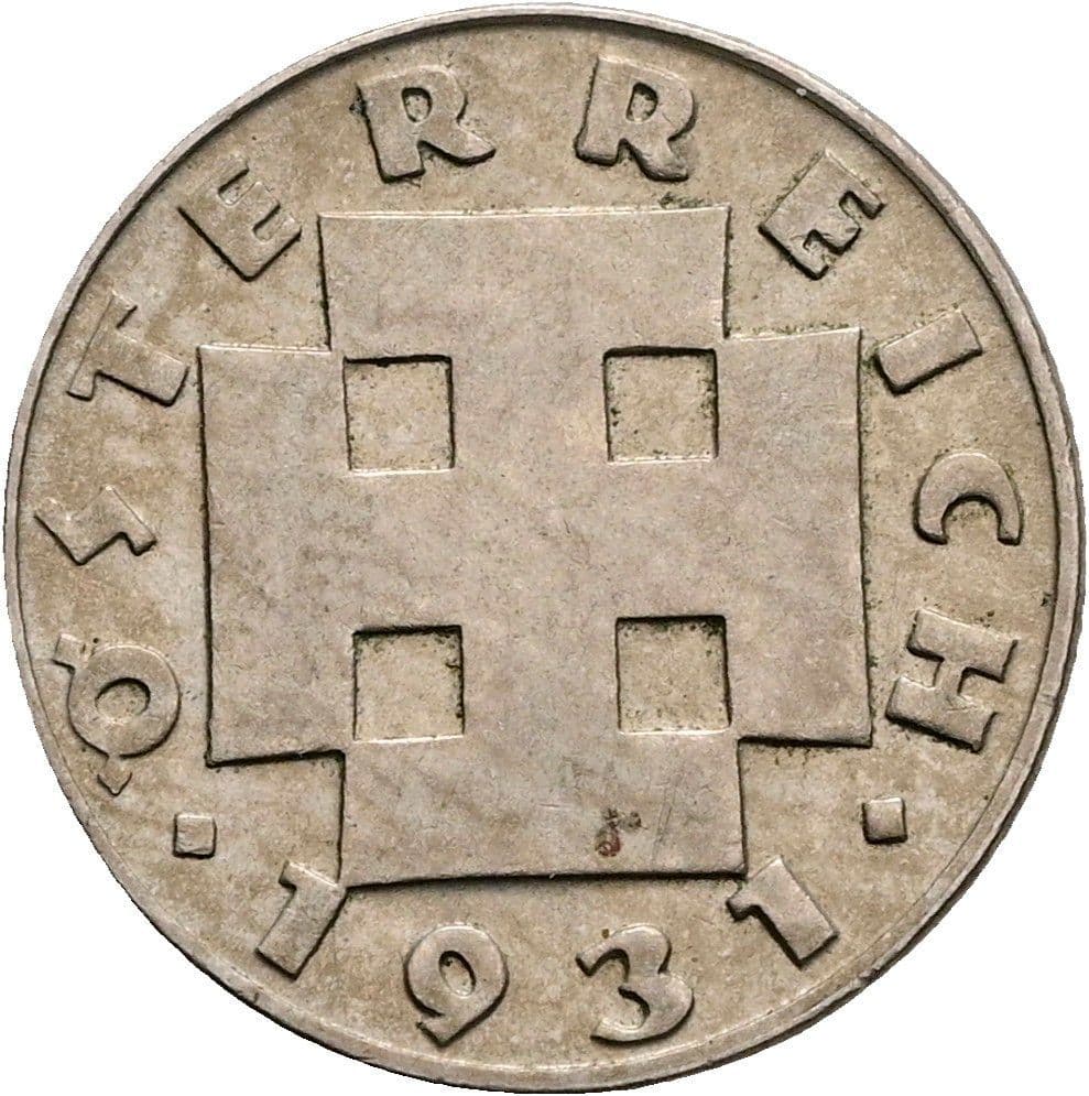 5 Groschen 1931 – Rückseite