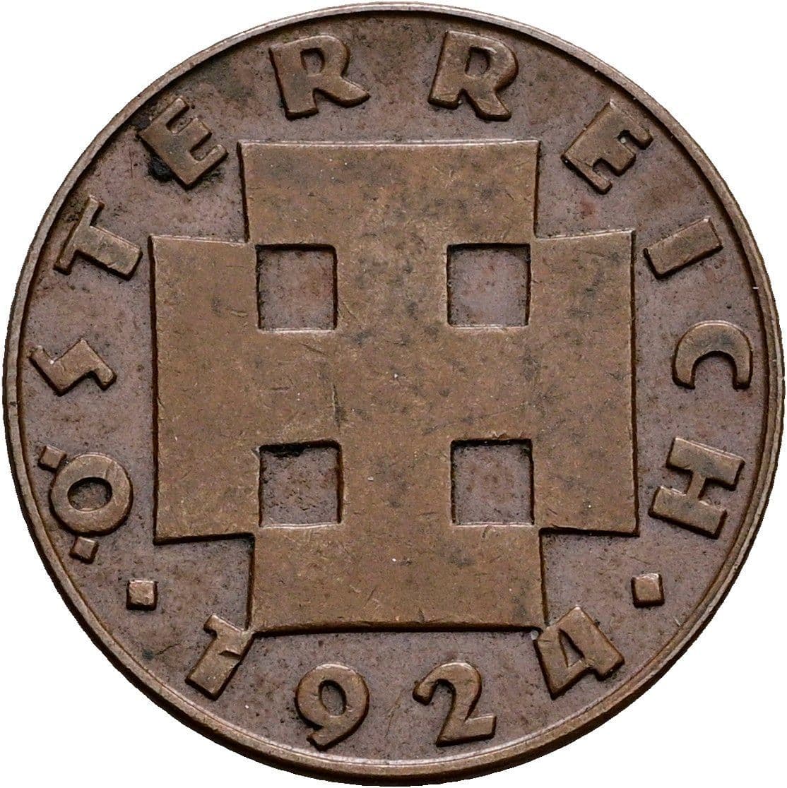 200 Kronen 1924 – Rückseite