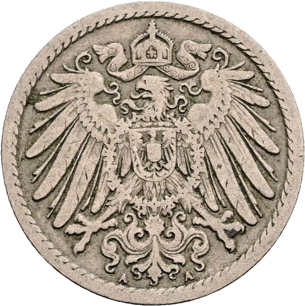 5 Pfennig 1894 A – Rückseite