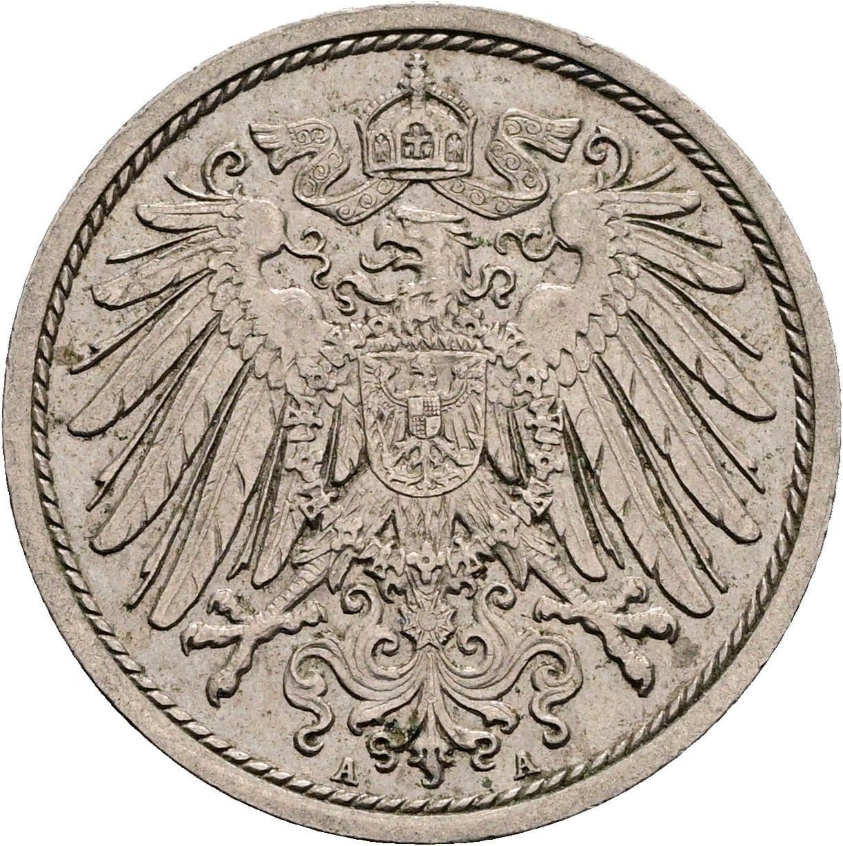 10 Pfennig 1914 A – Rückseite