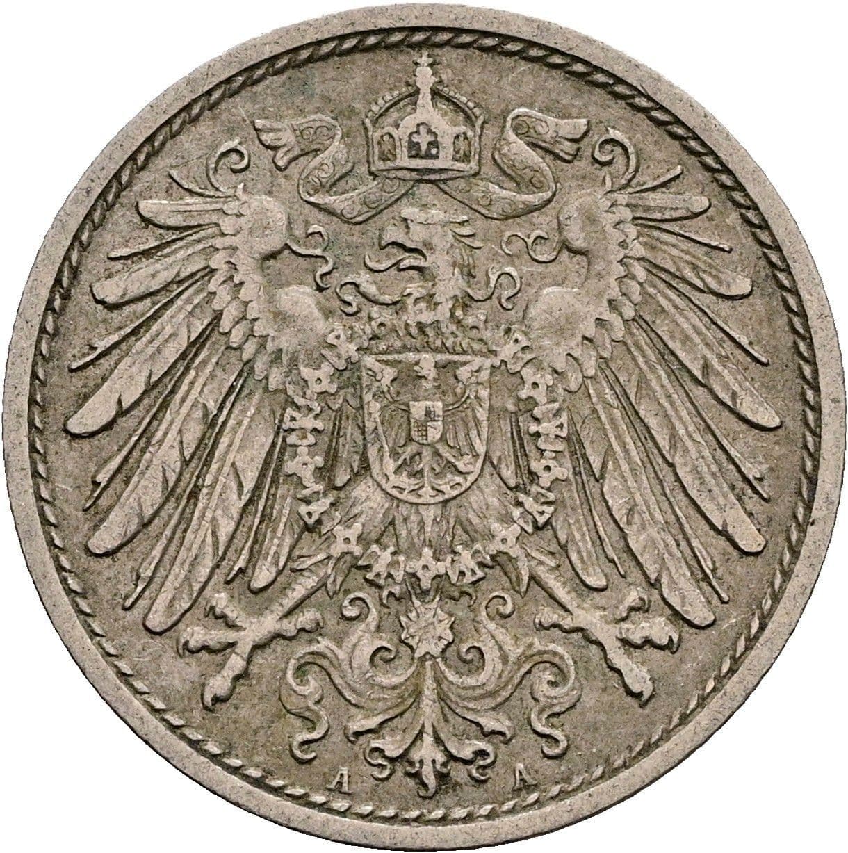 10 Pfennig 1906 A – Rückseite