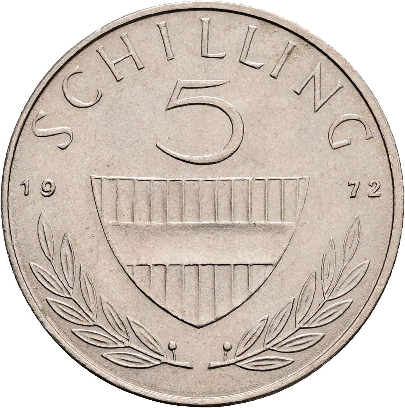 5 Schilling 1972 – Vorderseite