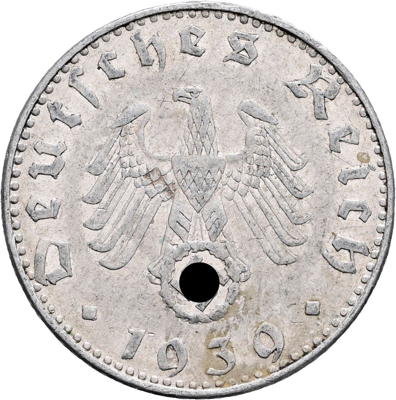 50 Reichspfennig 1939 B – Rückseite