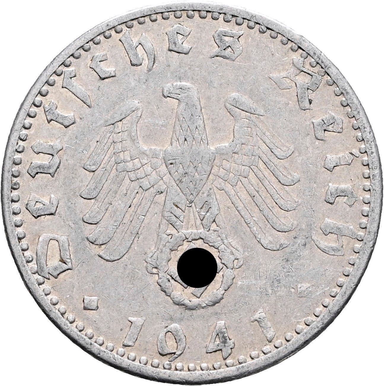 50 Reichspfennig 1941 D – Rückseite