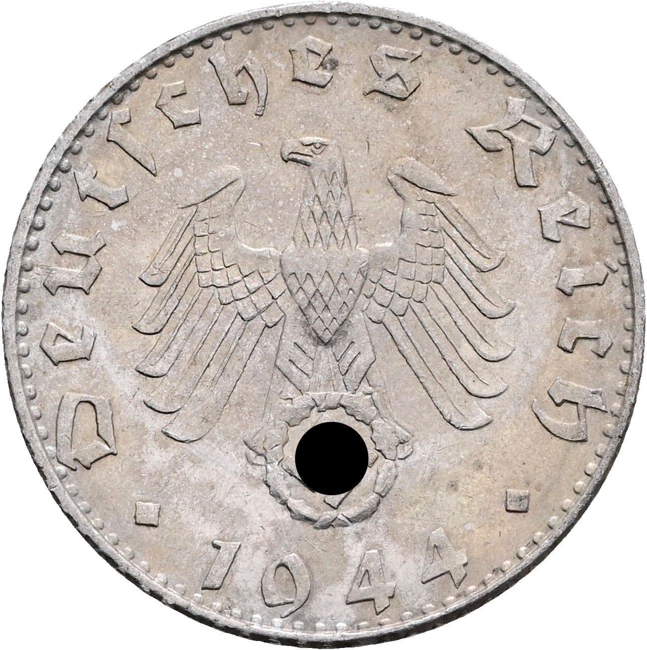 50 Reichspfennig 1944 B – Rückseite