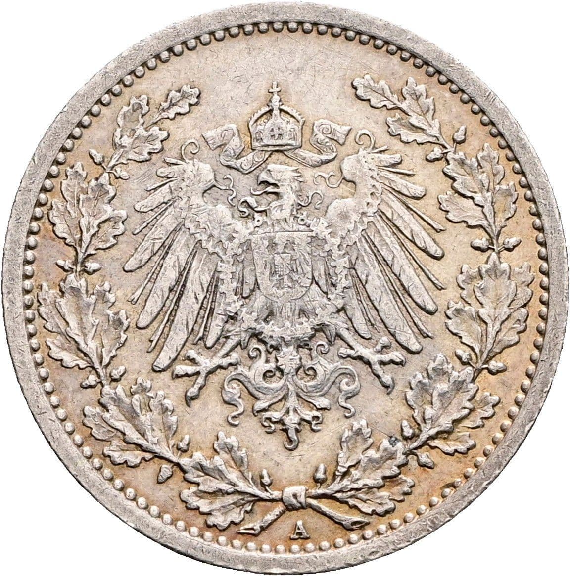 1/2 Mark 1913 A – Rückseite